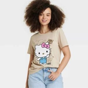 Hello Kitty & Friends Tan Graphic Tee – Sanrio T-Shirt